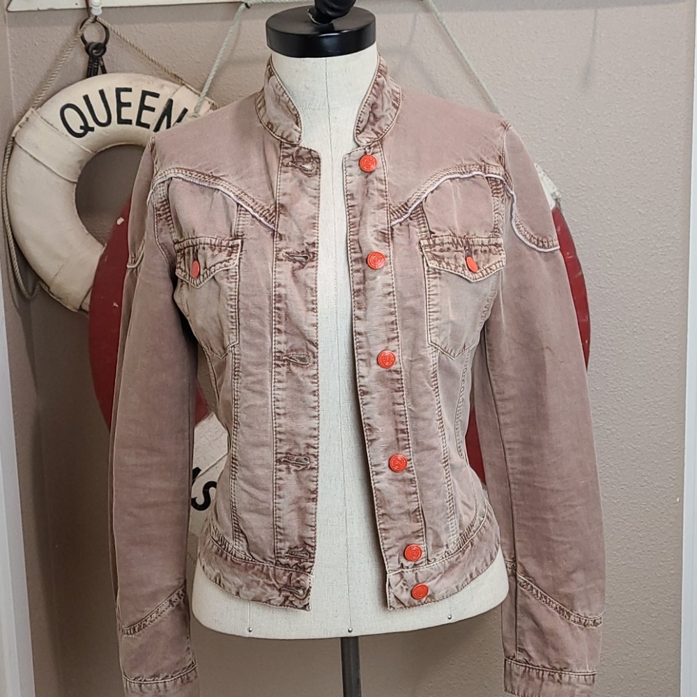 Etro Italian Made Cotton Trucker Jacket